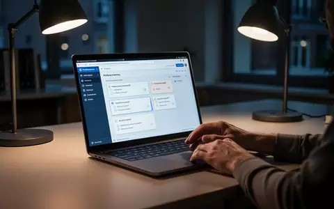 Ein Laptop auf einem Schreibtisch in einer Universität, der eine Lernplattform für Online-Prüfungen anzeigt. - Foto: über boerse-global.de