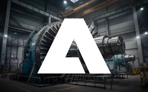 Industrielle Turbine in einer modernen Kraftwerksanlage bei dramatischer Beleuchtung. - Foto: über boerse-global.de