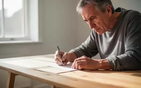 Eine Person mittleren Alters bei einer konzentrierten kognitiven Tätigkeit in einem hellen, natürlich beleuchteten Raum. - Foto: über boerse-global.de