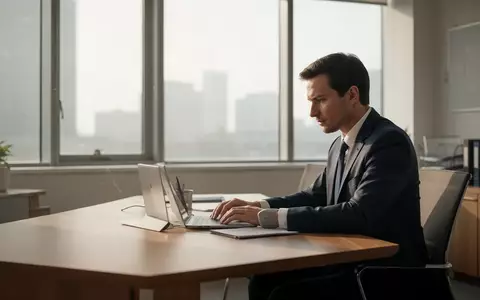 Ein konzentrierter Mitarbeiter an einem modernen Schreibtisch in einem hellen Büro. - Foto: über boerse-global.de