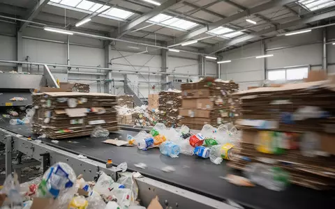Moderne Sortieranlage für Verpackungsmaterialien in einem industriellen Betrieb - Foto: über boerse-global.de
