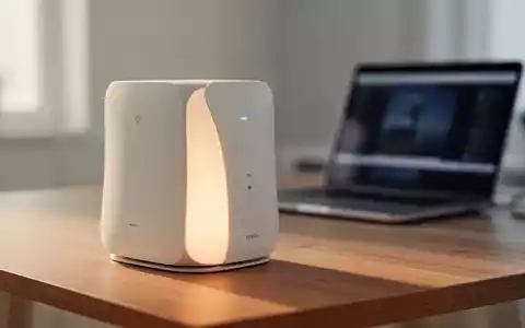 Ein moderner WLAN-Router auf einem Schreibtisch in einem hellen Home-Office. - Foto: über boerse-global.de