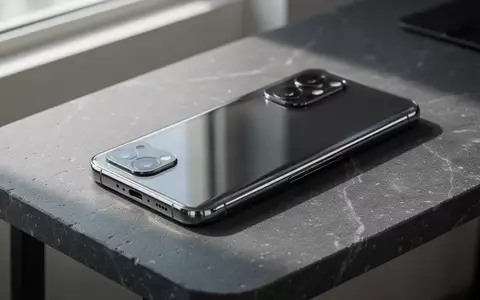 Ein hochwertiges Smartphone liegt auf einer minimalistischen, dunkelgrauen Steinoberfläche bei natürlichem Licht. - Foto: über boerse-global.de