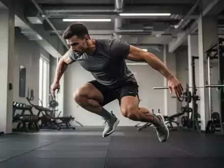 Ein athletischer Mann trainiert in einem modernen Fitnessstudio mit Fokus auf körperliche Anstrengung und Disziplin. - Foto: über boerse-global.de
