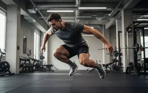 Ein athletischer Mann trainiert in einem modernen Fitnessstudio mit Fokus auf körperliche Anstrengung und Disziplin. - Foto: über boerse-global.de