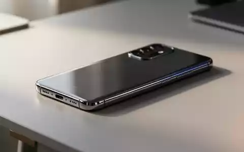 Ein modernes Smartphone liegt auf einem minimalistischen Schreibtisch in hellem, natürlichem Licht. - Foto: über boerse-global.de