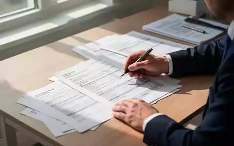 Ein Steuerberater arbeitet an einem Schreibtisch mit Finanzdokumenten und Steuerunterlagen in einem hellen Büro. - Foto: über boerse-global.de