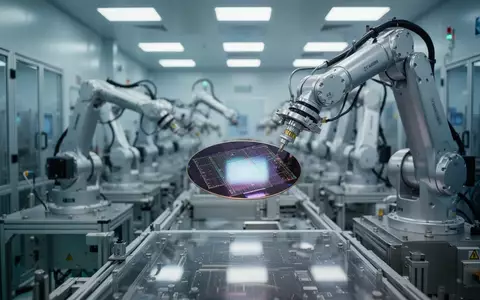 Ein hochmodernes Reinraum-Labor in einer taiwanesischen Halbleiterfabrik mit Präzisionsrobotik bei der Chip-Fertigung. - Foto: über boerse-global.de