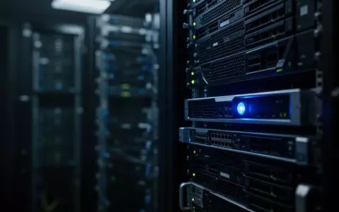 Dunkler Serverraum mit leuchtenden Hardware-Komponenten, die eine digitale Infiltration symbolisieren. - Foto: über boerse-global.de
