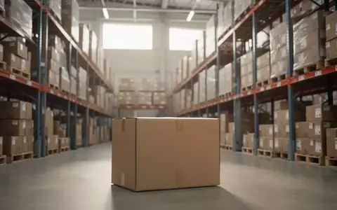 Modernes Logistiklager mit hochgestapelten Versandkartons in einem aufgeräumten Hochregallager bei natürlichem Lichteinfall. - Foto: über boerse-global.de