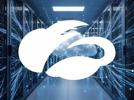 Abstrakte Darstellung moderner IT-Infrastruktur und digitaler Netzwerksicherheit mit blauer Beleuchtung. - Foto: über boerse-global.de