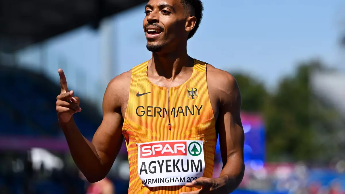 Emil Agyekum hat EM-Silber über 400 Meter Hürden gewonnen. - Bild: Sven Hoppe/dpa