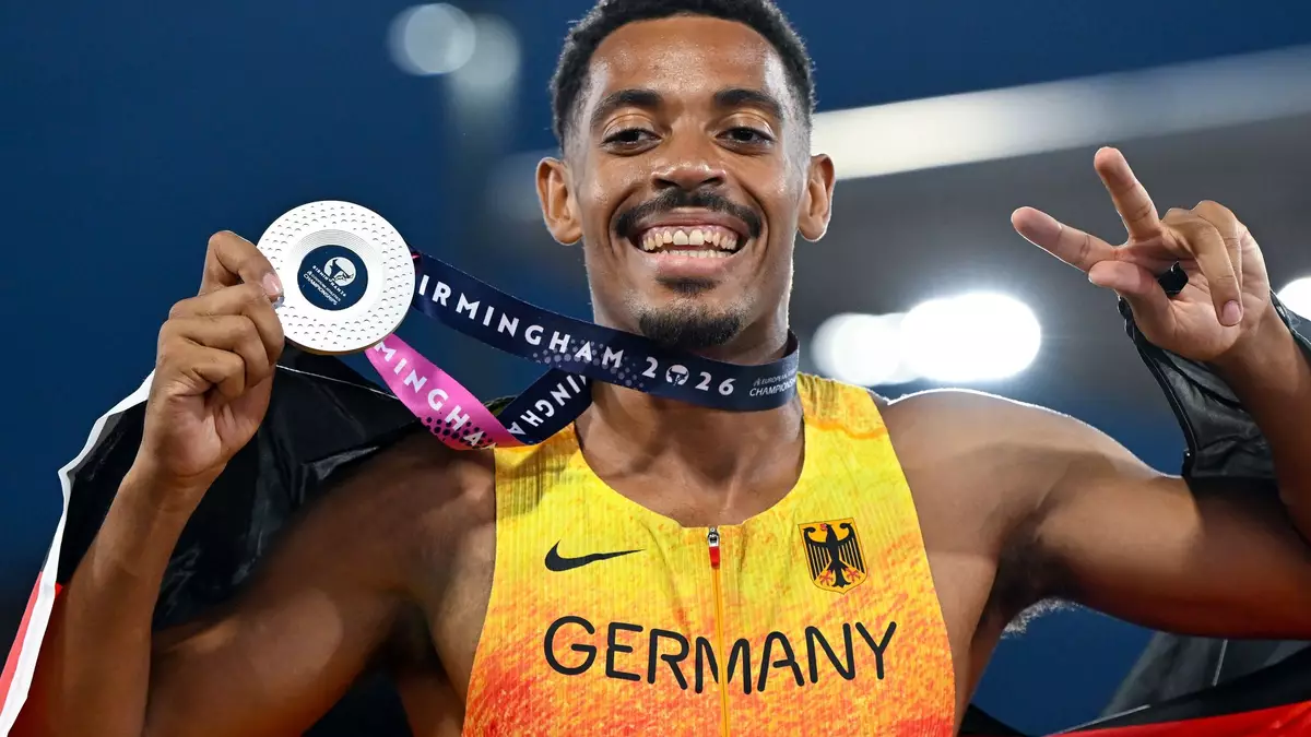 Emil Agyekum hat EM-Silber über 400 Meter Hürden gewonnen. - Bild: Sven Hoppe/dpa