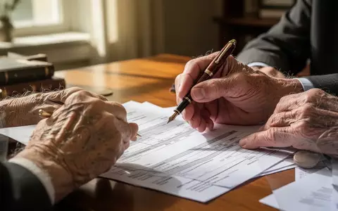 Eine ältere Person prüft bei natürlichem Licht Finanzdokumente an einem Schreibtisch. - Foto: über boerse-global.de