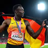 Owen Ansah krönte sich zum 200-Meter-Europameister. - Foto: Sven Hoppe/dpa