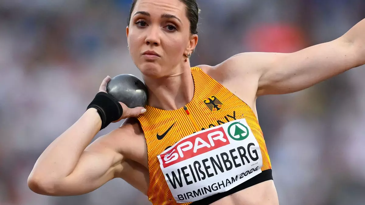 Für Sophie Weißenberg lief der erste Tag im Siebenkampf gut. - Bild: Sven Hoppe/dpa