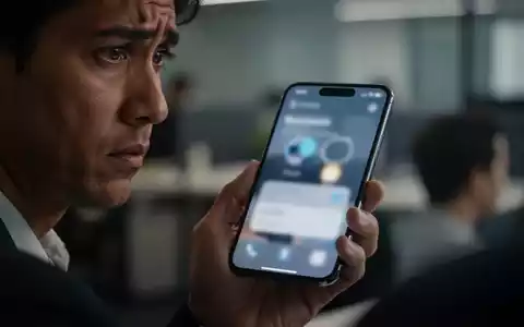 Eine Person hĂ€lt besorgt ein Smartphone in der Hand, wĂ€hrend sie eine Nachricht liest, in einer realistischen BĂŒroumgebung. - Foto: ĂŒber boerse-global.de