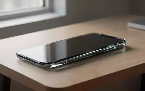 Ein modernes Smartphone-Prototyp-Design mit nahtlos abgerundeten Glaskanten auf einem minimalistischen Schreibtisch. - Foto: über boerse-global.de