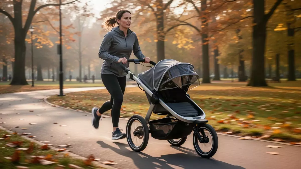Joggen mit Kinderwagen: Studie zeigt geringeres Verletzungsrisiko für Eltern