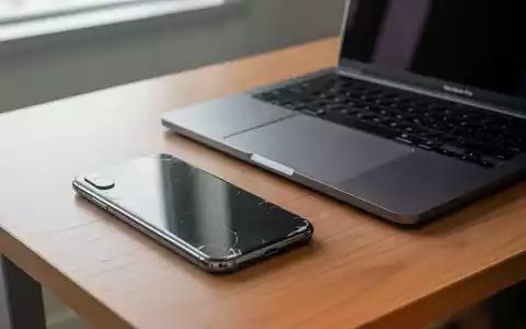 Ein iPhone X und ein MacBook Pro liegen auf einem Holztisch in natürlichem Licht. - Foto: über boerse-global.de