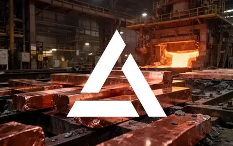 Abstrakte Darstellung einer industriellen Kupferraffinerie mit glühendem Metall und professioneller Beleuchtung. - Foto: über boerse-global.de