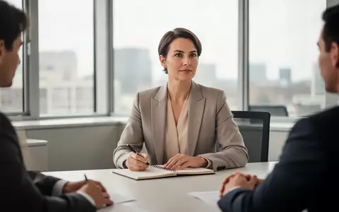 Eine Person sitzt konzentriert an einem Schreibtisch und bereitet sich auf ein berufliches Gespräch vor. - Foto: über boerse-global.de