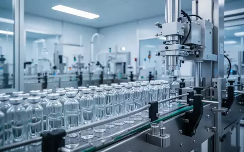 Moderne hochtechnologische pharmazeutische Produktionsanlage mit Laborausstattung und Präzisionsmaschinen. - Foto: über boerse-global.de