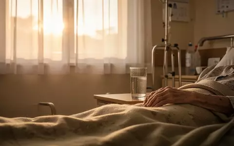 Ein sonnendurchflutetes Zimmer in einer Pflegeeinrichtung mit einem Glas Wasser auf dem Nachttisch während einer Hitzewelle. - Foto: über boerse-global.de