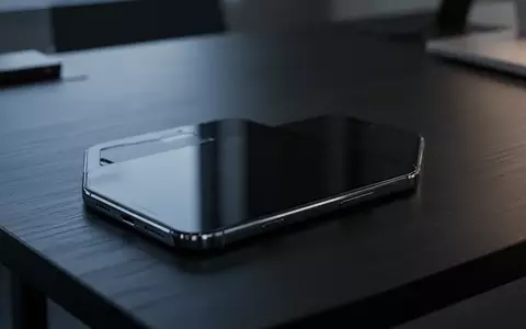 Ein modernes Smartphone liegt auf einem dunklen Büroschreibtisch und symbolisiert digitale Sicherheit und Datenschutz. - Foto: über boerse-global.de