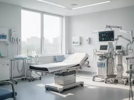Moderner Behandlungsraum in einer Fachklinik mit hochwertiger medizinischer Ausstattung und heller, freundlicher Atmosphäre. - Foto: über boerse-global.de
