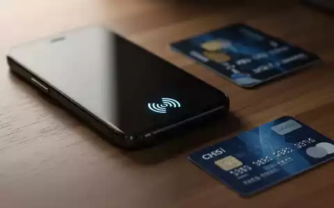 Ein Smartphone liegt neben einer Kreditkarte auf einem Holztisch, Fokus auf der NFC-Schnittstelle des Mobiltelefons. - Foto: über boerse-global.de