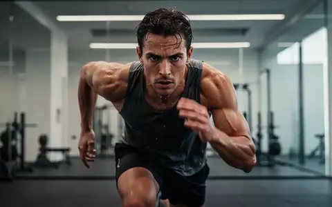 Ein fokussierter Sportler bei einer intensiven Trainingseinheit in einem modernen Fitnessraum. - Foto: über boerse-global.de