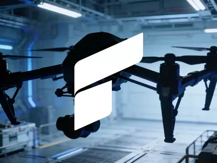 Abstrakte Darstellung moderner Drohnentechnologie und Verteidigungsindustrie in einer industriellen Umgebung. - Foto: über boerse-global.de