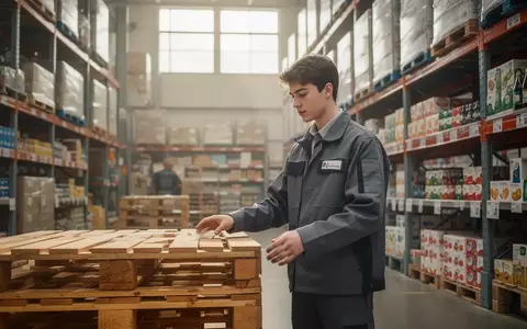 Junger Mitarbeiter in der Lagerhalle eines modernen Supermarktes während der Arbeit. - Foto: über boerse-global.de