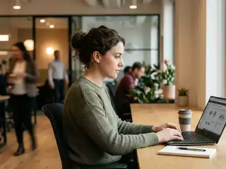 Ein Mitarbeiter konzentriert sich vor einem Laptop auf eine Sicherheitsunterweisung in einem modernen Büro. - Foto: über boerse-global.de