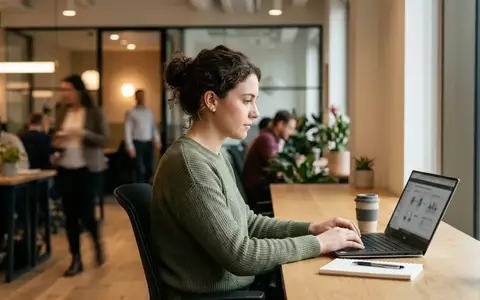 Ein Mitarbeiter konzentriert sich vor einem Laptop auf eine Sicherheitsunterweisung in einem modernen Büro. - Foto: über boerse-global.de