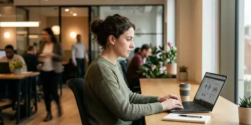 Ein Mitarbeiter konzentriert sich vor einem Laptop auf eine Sicherheitsunterweisung in einem modernen Büro. - Foto: über boerse-global.de