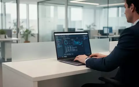 Ein moderner, heller Büroarbeitsplatz im Personalwesen, an dem eine Person an einem Laptop arbeitet. - Foto: über boerse-global.de