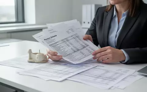 Personalverantwortliche Person bei der Prüfung komplexer Unterlagen zur betrieblichen Altersvorsorge in einem Büro. - Foto: über boerse-global.de