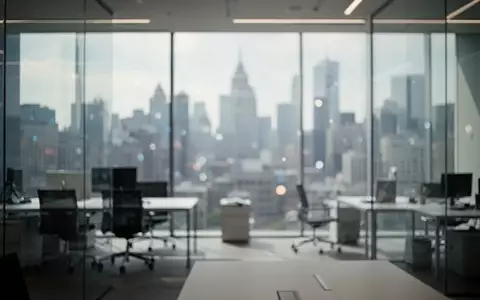 Modernes Bürointerieur mit Blick auf eine Skyline, repräsentativ für den Erfolg eines Technologieunternehmens. - Foto: über boerse-global.de