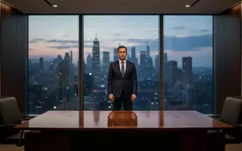 Führungskraft in einem modernen Bürogebäude mit Blick auf die abendliche Skyline, symbolisch für regulatorische Verantwortung. - Foto: über boerse-global.de