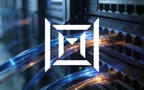 Abstrakte Darstellung einer modernen Serverlandschaft mit leuchtenden Glasfaserkabeln als Symbol für Halbleiter-Investitionen. - Foto: über boerse-global.de