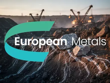 Abstrakte Darstellung einer Lithium-Mine in einer geologischen Landschaft bei Sonnenaufgang. - Foto: über boerse-global.de
