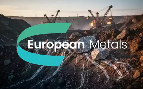 Abstrakte Darstellung einer Lithium-Mine in einer geologischen Landschaft bei Sonnenaufgang. - Foto: über boerse-global.de