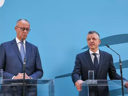 Friedrich Merz und Thorsten Frei (Archiv) - Foto: via dts Nachrichtenagentur
