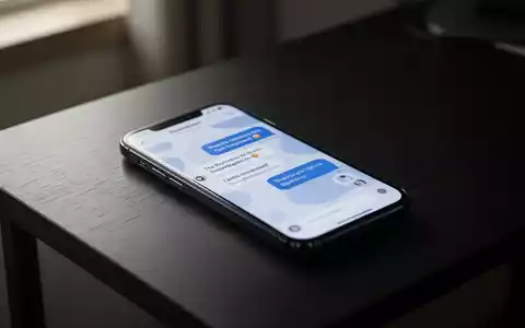 Ein Smartphone auf einem dunklen Schreibtisch, dessen Bildschirm das Interface eines KI-Chatbots in gedimmtem Licht zeigt. - Foto: über boerse-global.de