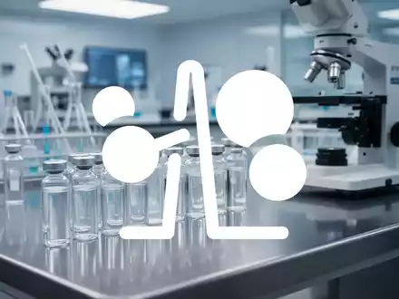 Hochmoderne Laborumgebung mit sterilen Glasfläschchen und wissenschaftlicher Ausrüstung. - Foto: über boerse-global.de