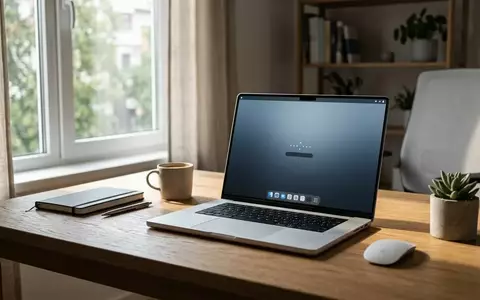 Ein moderner Laptop mit einer minimalistischen Benutzeroberfläche auf einem Schreibtisch bei natürlichem Tageslicht. - Foto: über boerse-global.de