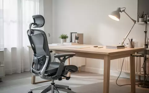 Ein ergonomisch eingerichteter Homeoffice-Arbeitsplatz mit einem hochwertigen Bürostuhl in einem hellen, modernen Raum. - Foto: über boerse-global.de