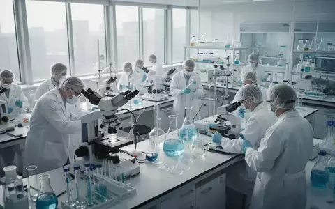 Wissenschaftler in einem modernen pharmazeutischen Labor bei der klinischen Forschung. - Foto: über boerse-global.de